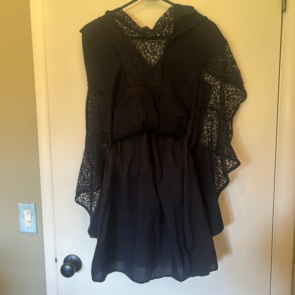 NWT Ann Taylor navy Lace Inset Sleeveless Flounce Hem Mini Dress sz 2 - Picture 13 of 13